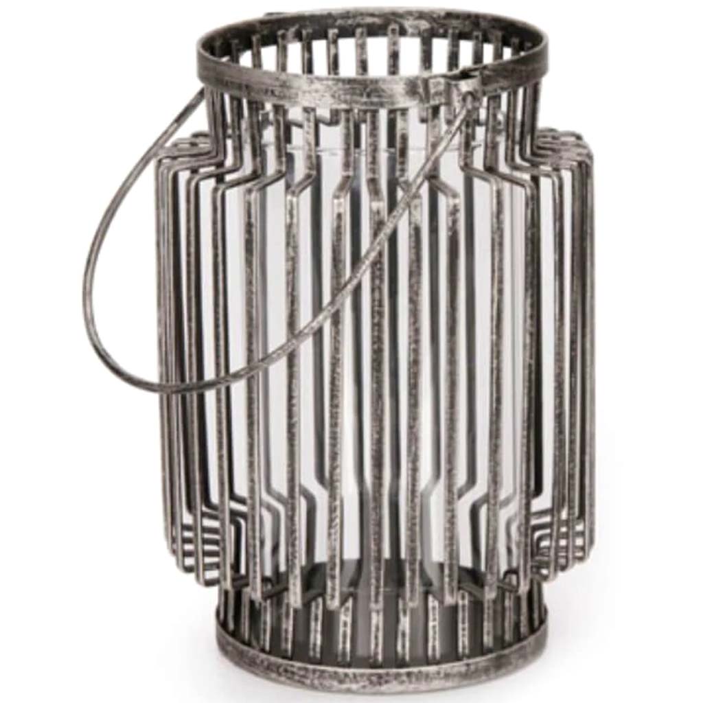 CANDLE HOLDER METAL CYLINDER 5.5X5.5X7.9 