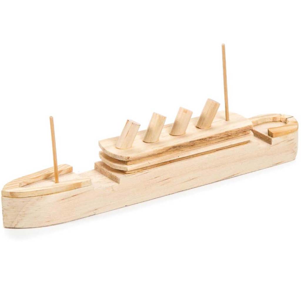 DO IT YOURSELF WOOD MODEL KIT MAKES TITANIC 