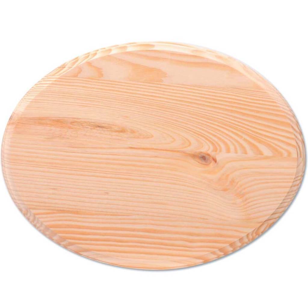 WOOD PLAQUE OVAL 9X12IN 