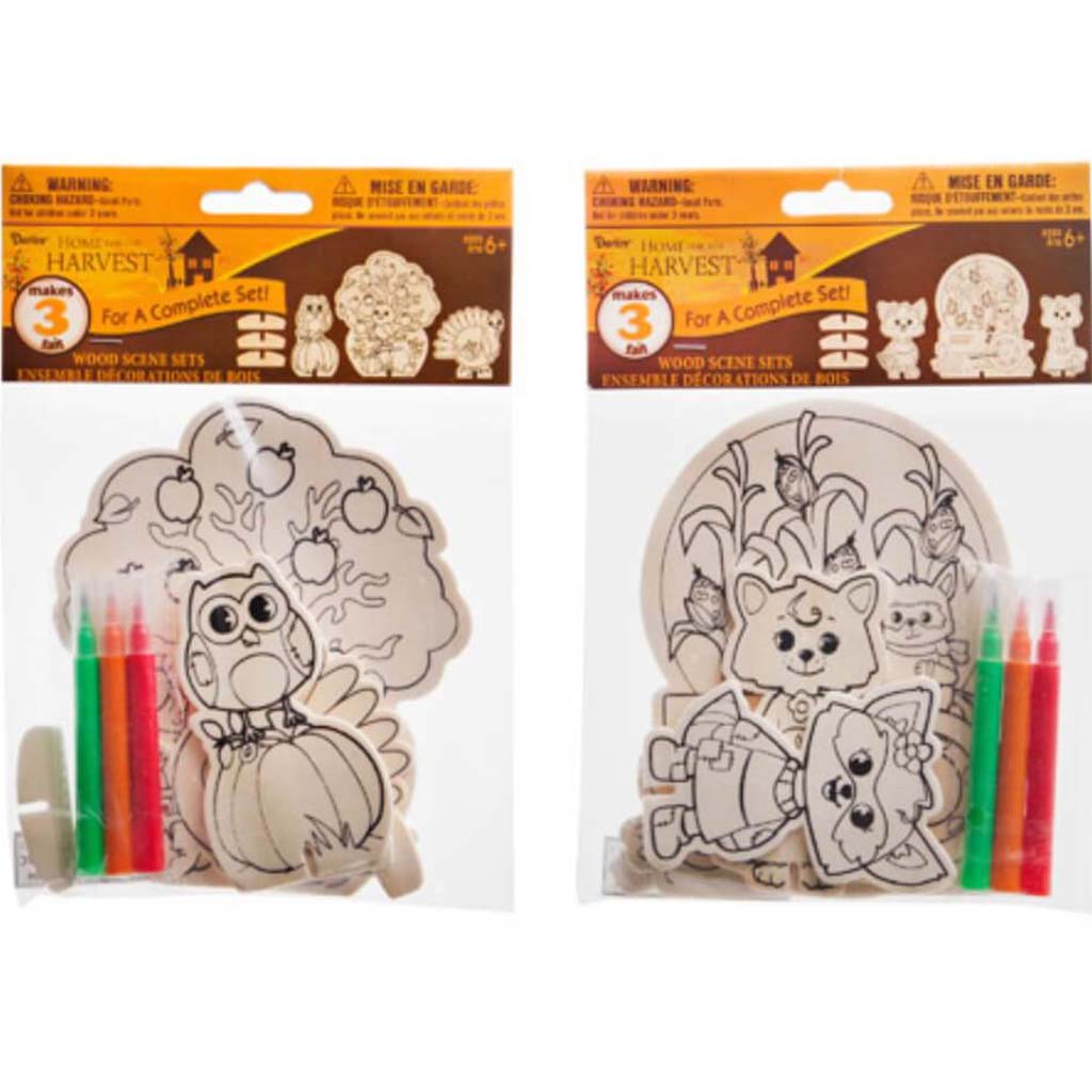 DECORATE YOUR OWN WOOD SCENE 3 MARKER 2PCS ASSTD 