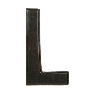 Wood Letter 5in Black