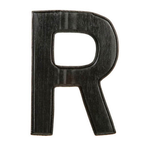 Wood Letter 5in Black