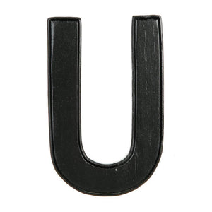 Wood Letter 5in Black