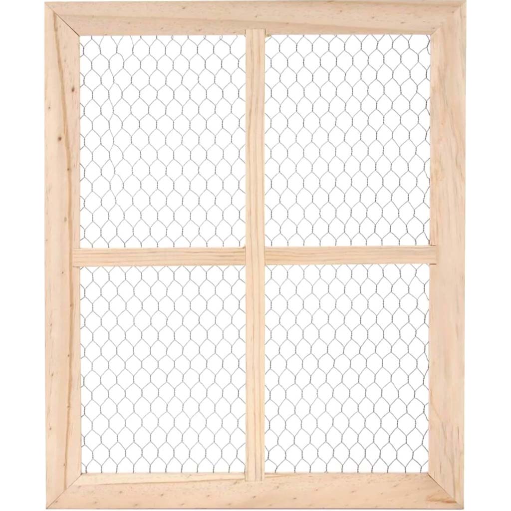 Craftwood™ 4-pane Chicken Wire Window Panel, 16 x 20 inches 