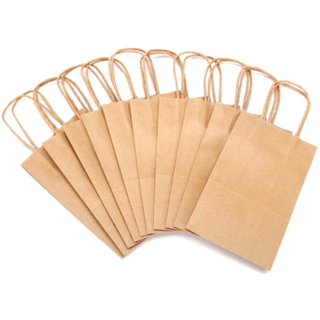 CRAFT BAG VALUE PACK 5.25X8.375X3.35X10 KRAFT 