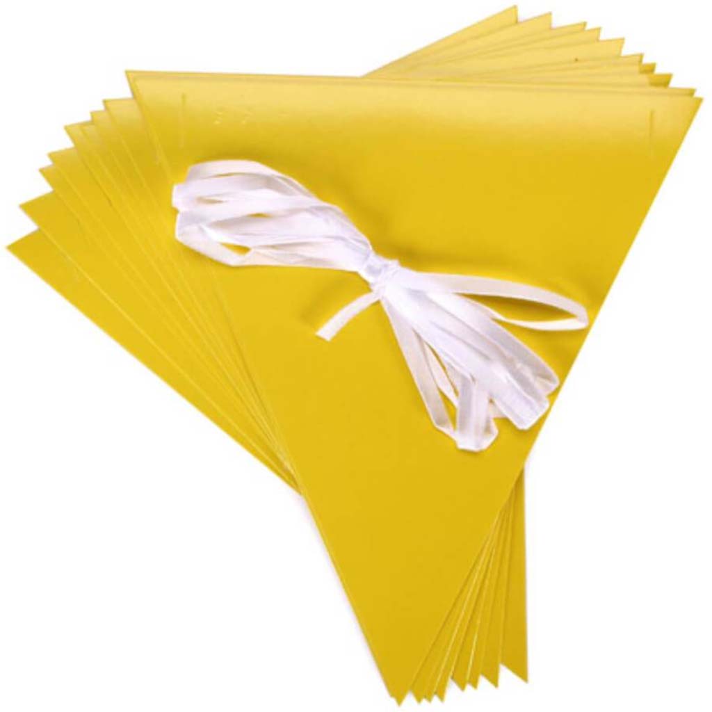 PENNANT SOLID COLOR WITH RIBBON YELLOW 