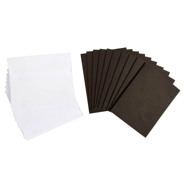 CARD & ENVELOPE CHALK CORE 10PK A2 WHITE 