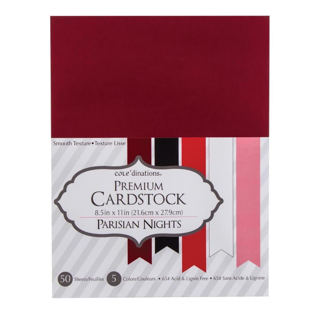 CARDSTOCK VALUE PACK SMOOTH PARISIAN NIGHT 50PK 8.5X11 