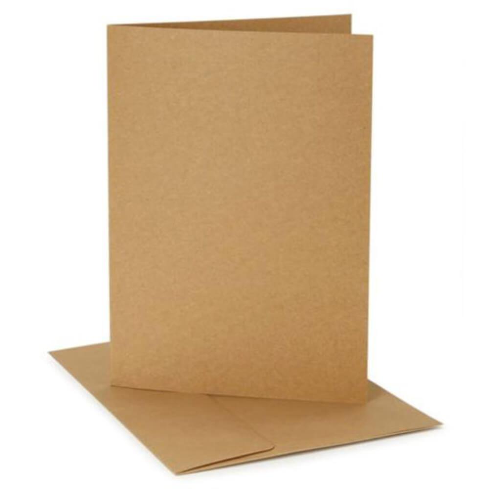 Core&#39;dinations Cards and Envelopes Kraft Canvas A7 25 Sets 