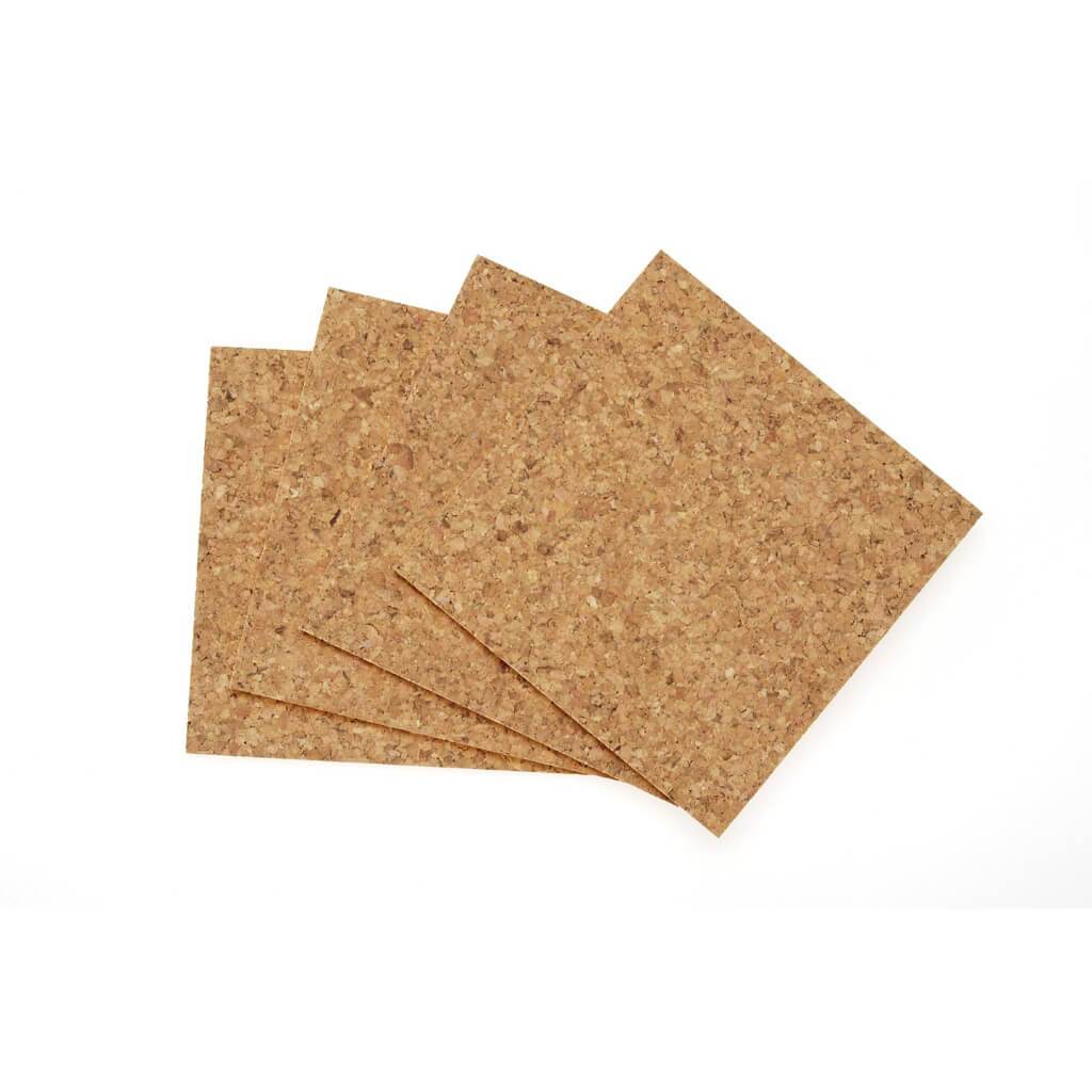 CORK WALL TILE W/ ADHESIVE 5MM 12X12IN 