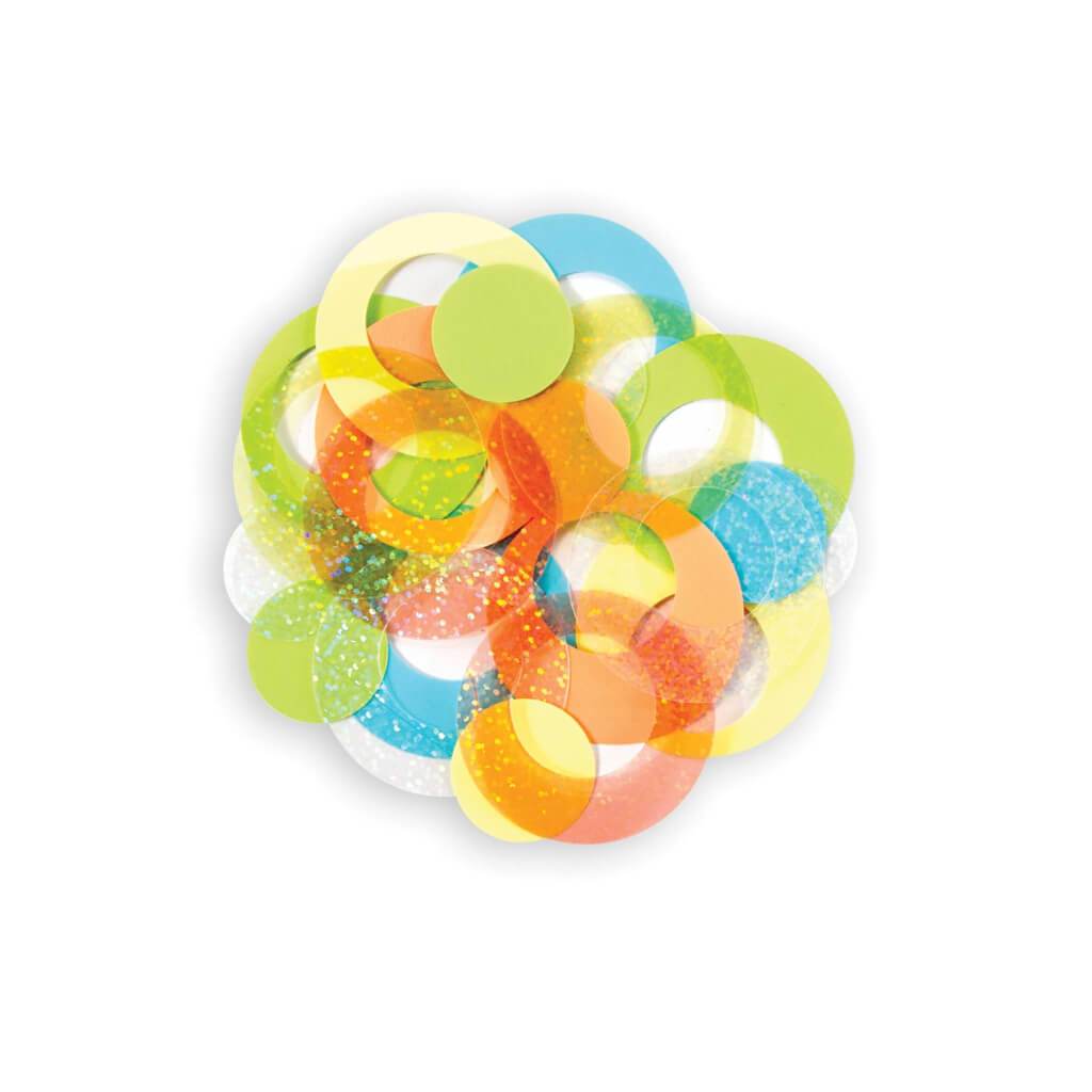 SEQUINS CONFETTI BRIGHT CIRCLE MULTI 