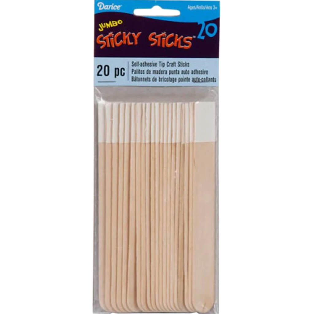 Jumbo Sticky Sticks Natural 