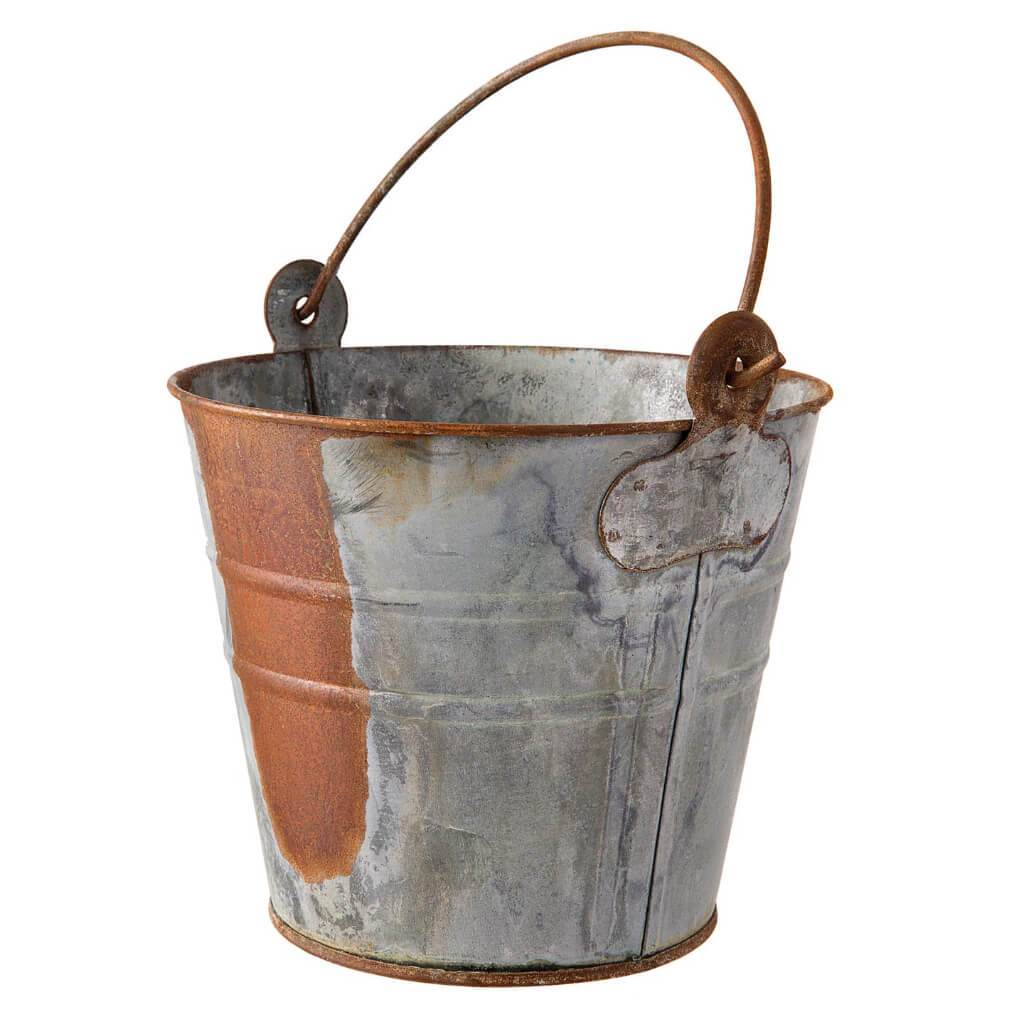 PAIL RUSTIC ZINC 7X6.25 