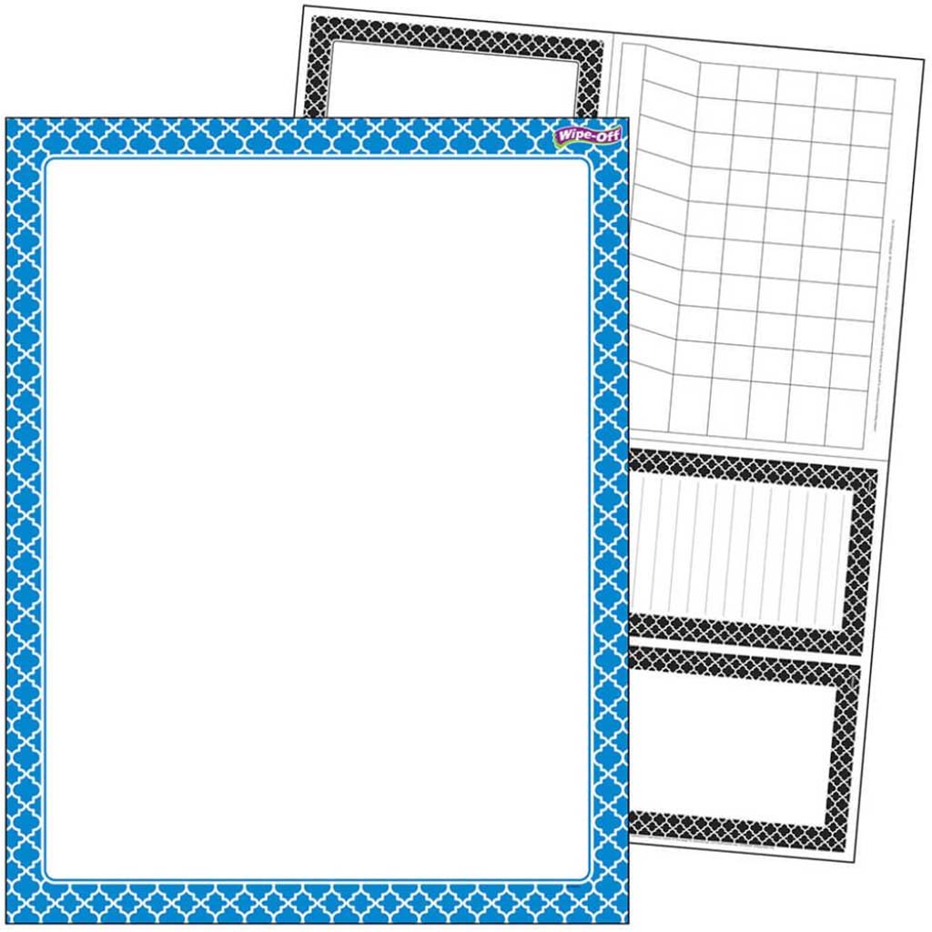 Moroccan Wipe Off Chart 