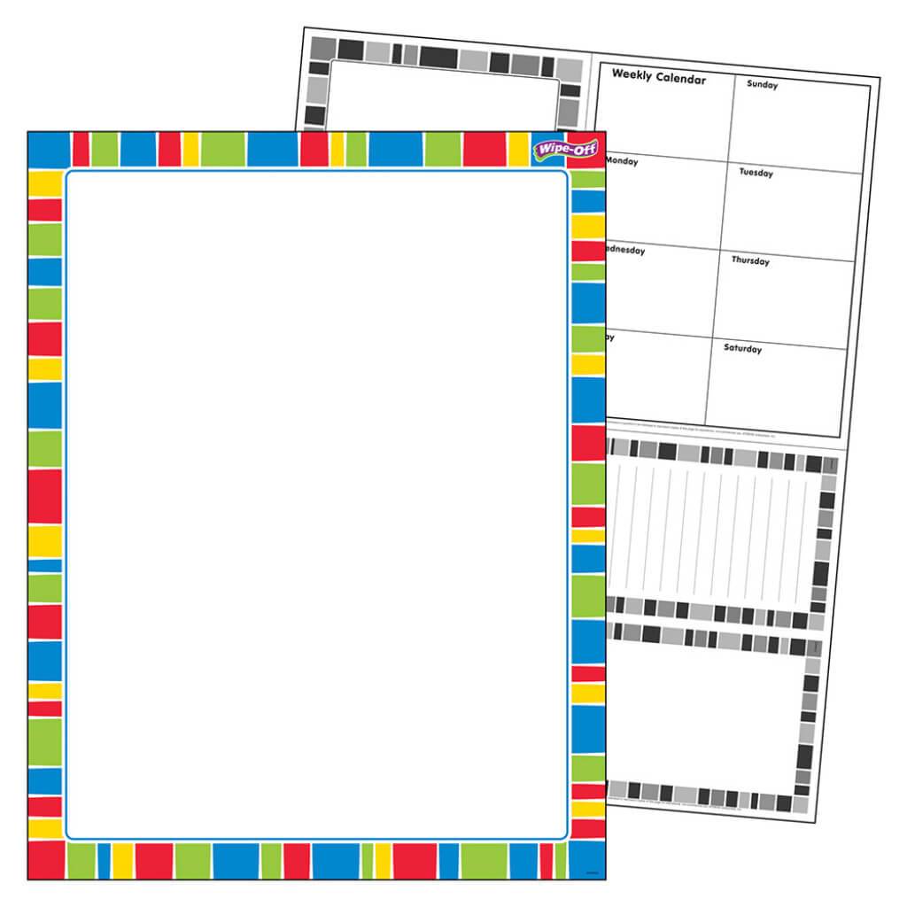 Stripe-Tacular Cheerful Wipe-Off Chart 