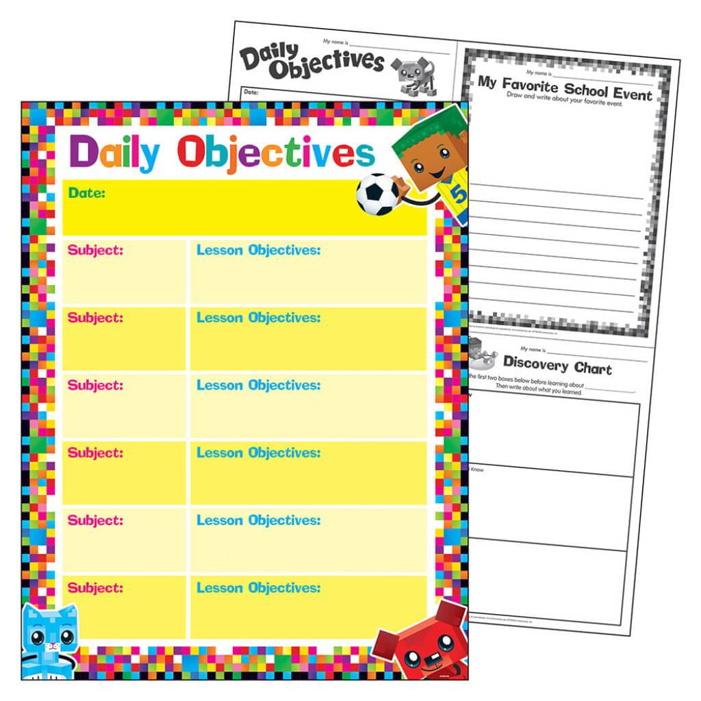 Daily Objectives Blockstar! Learning Chart 