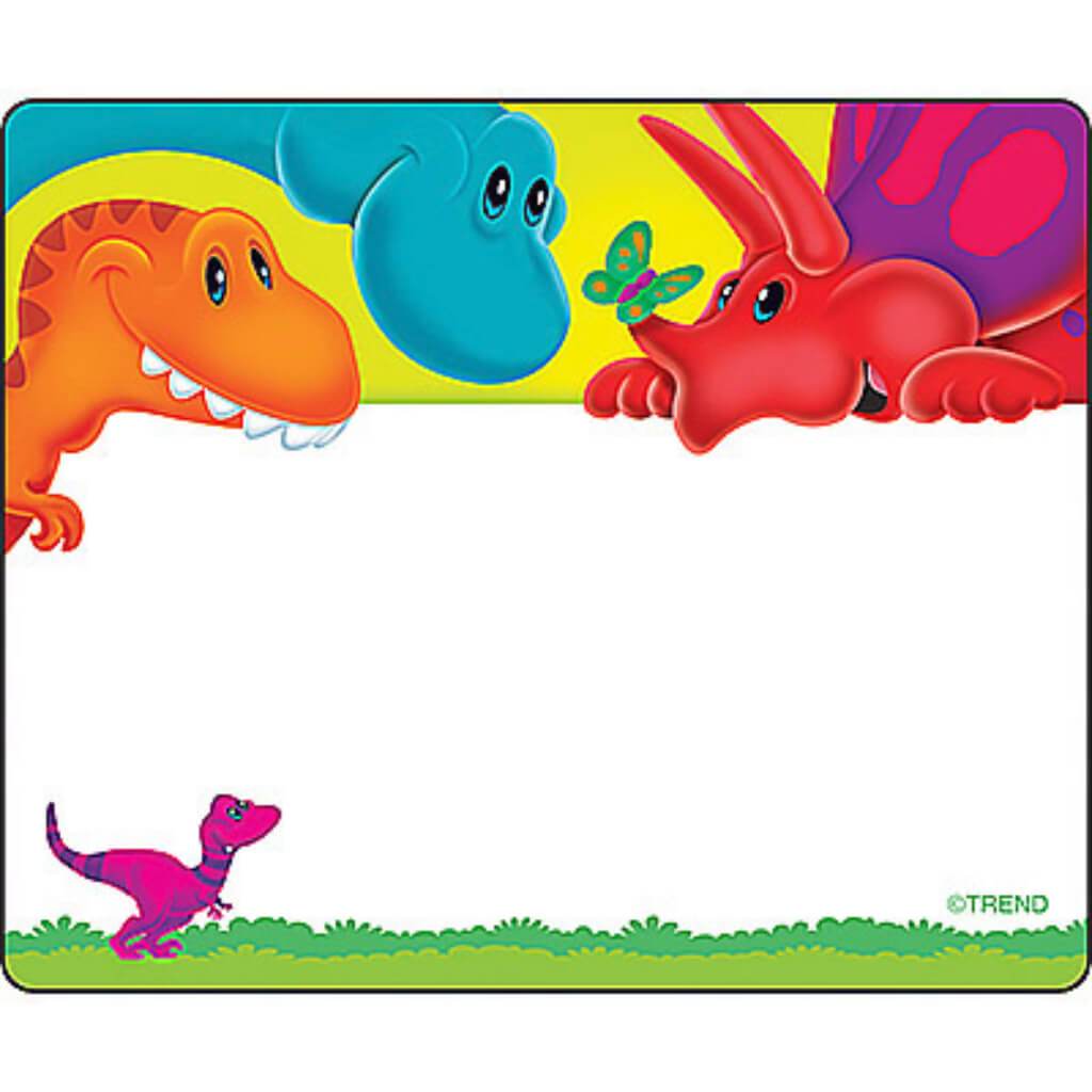 Dino-Mite Pals Name Tags 