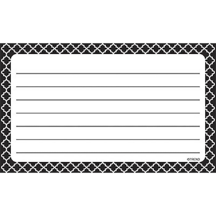 Moroccan Terrific Index Cards Lined Black 