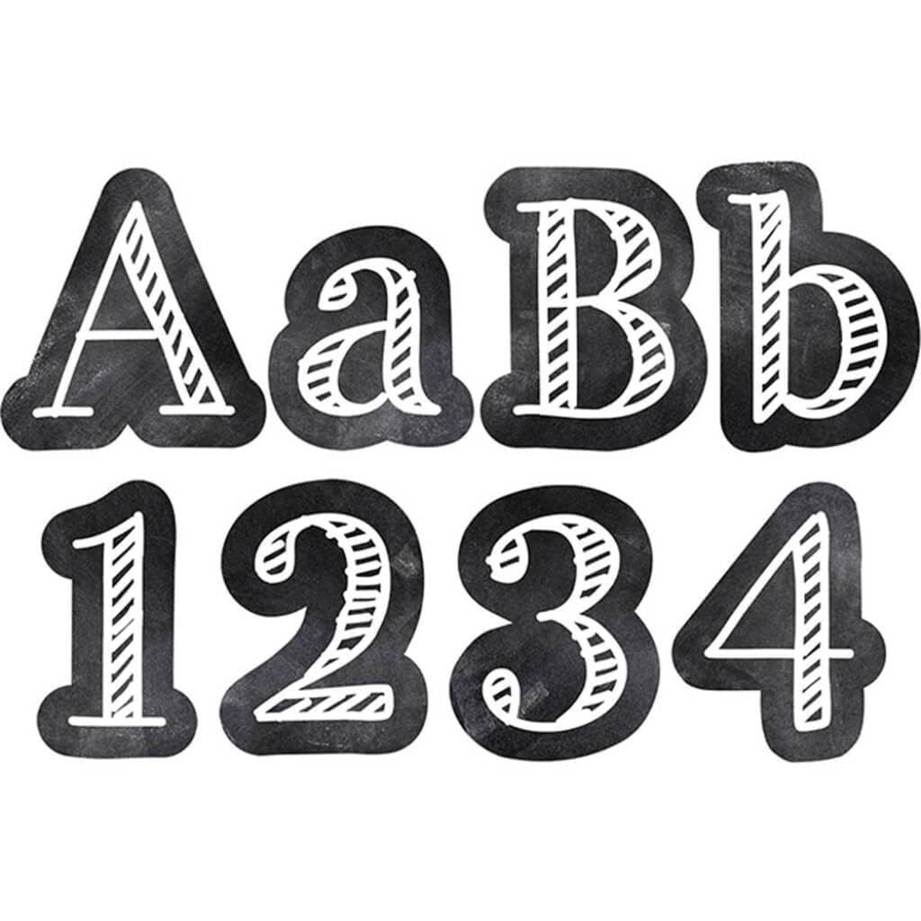 Chalkboard Designer Letters 4" 