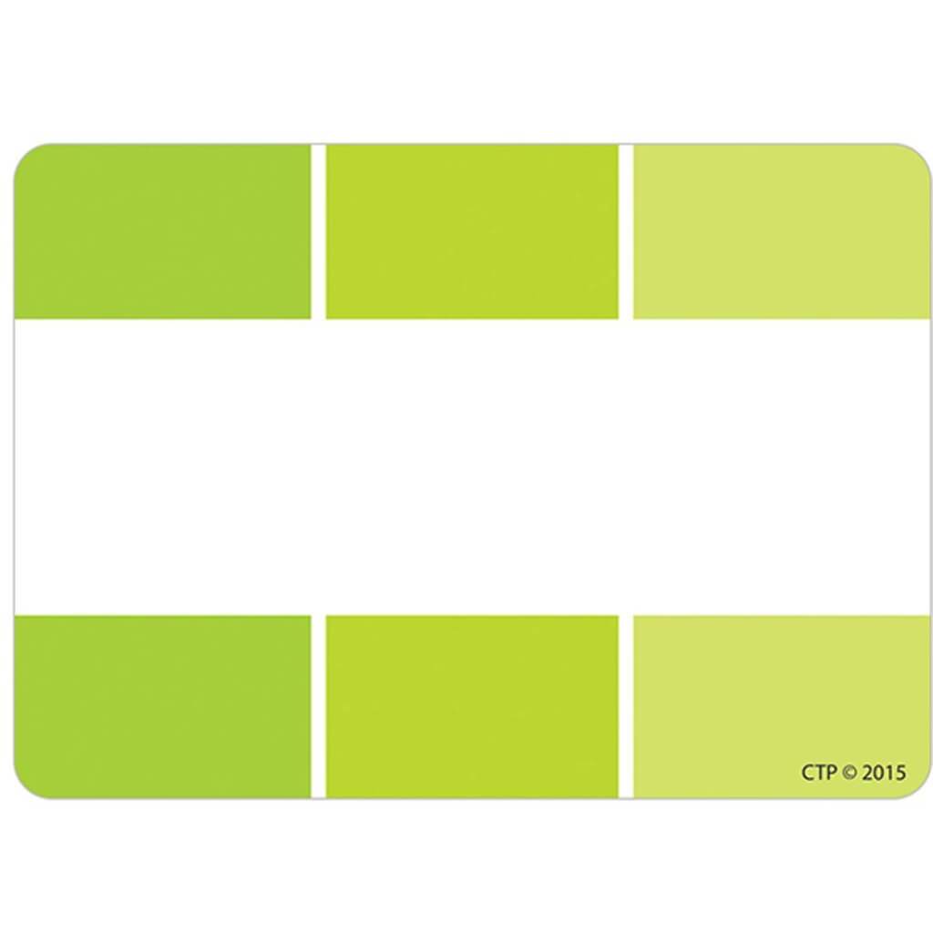 Paint Chip Labels Lime Green 