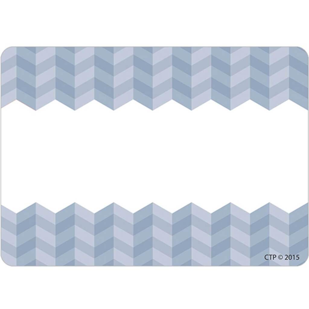 Painted Palette Slate Gray Herringbone Labels