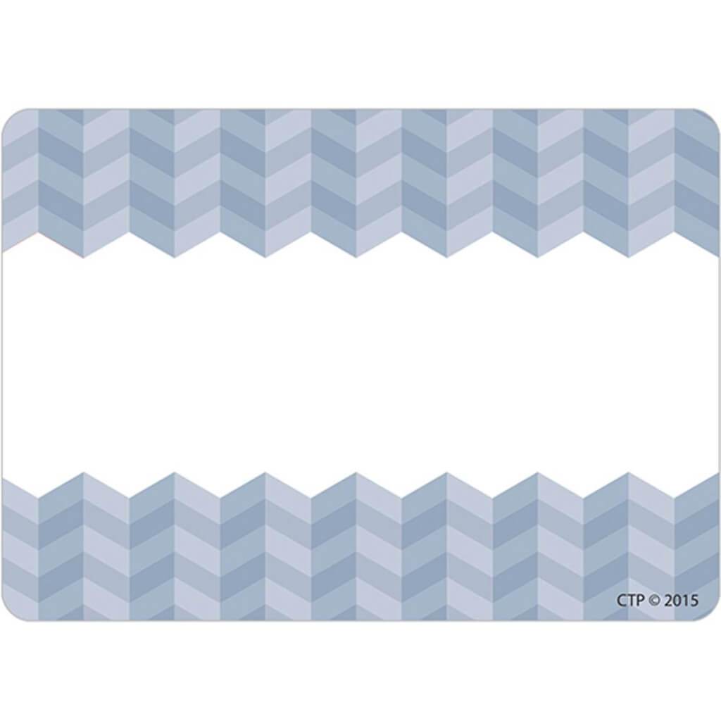 Painted Palette Slate Gray Herringbone Labels