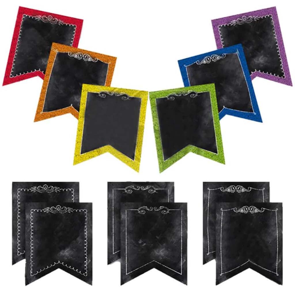 Chalk It Up! Pennants 6" Designer Cut-Outs 