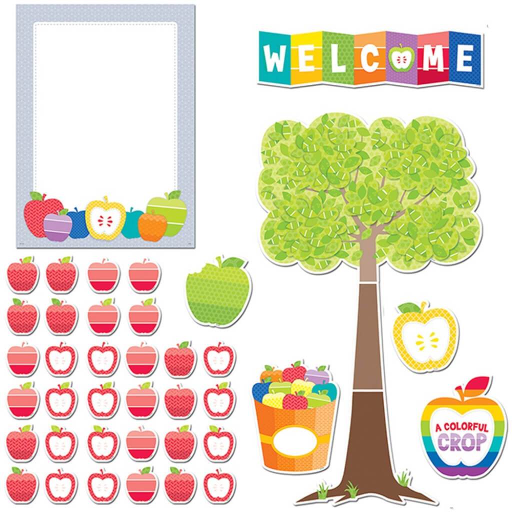 A Colorful Crop Bulletin Board Set
