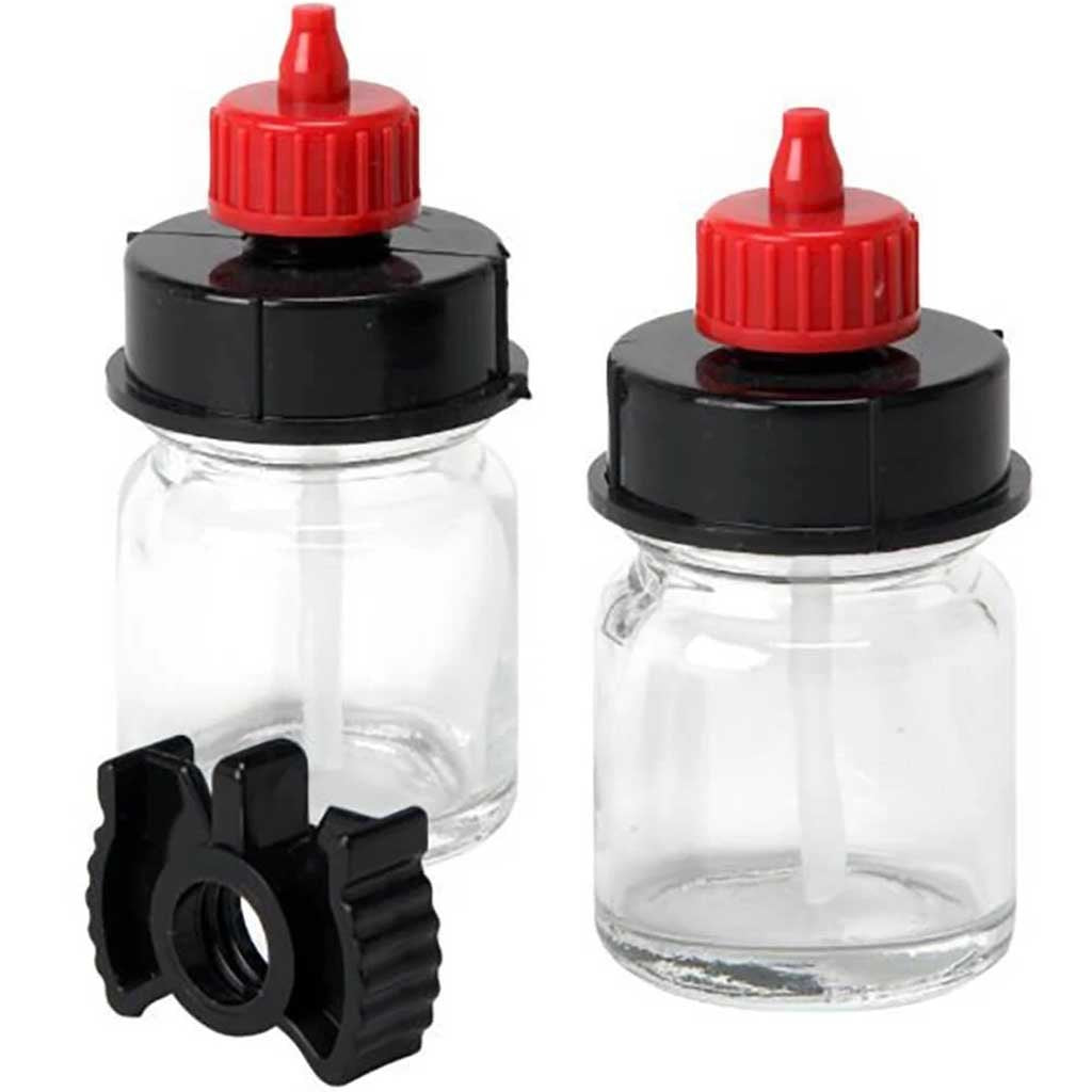 Aztek Airbrush Accessory Kit 1/2oz Bottles with 28mm Quick Connect Cap