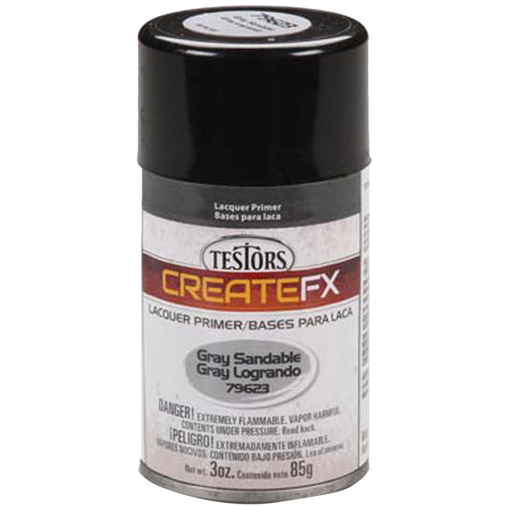 CreateFX Lacquer Primer Aerosol 3oz Gray Sandable