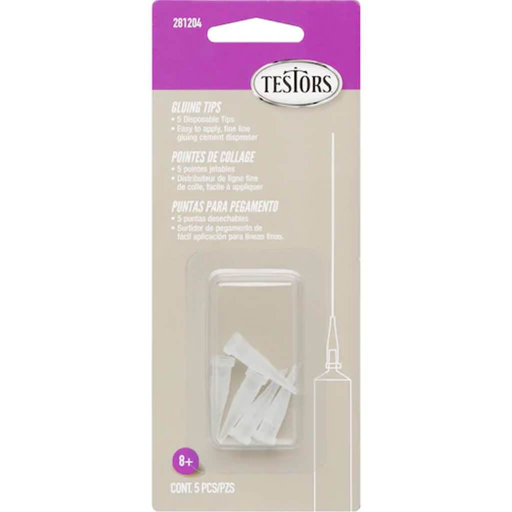 Testors Precision Gluing  Tips 5pcs