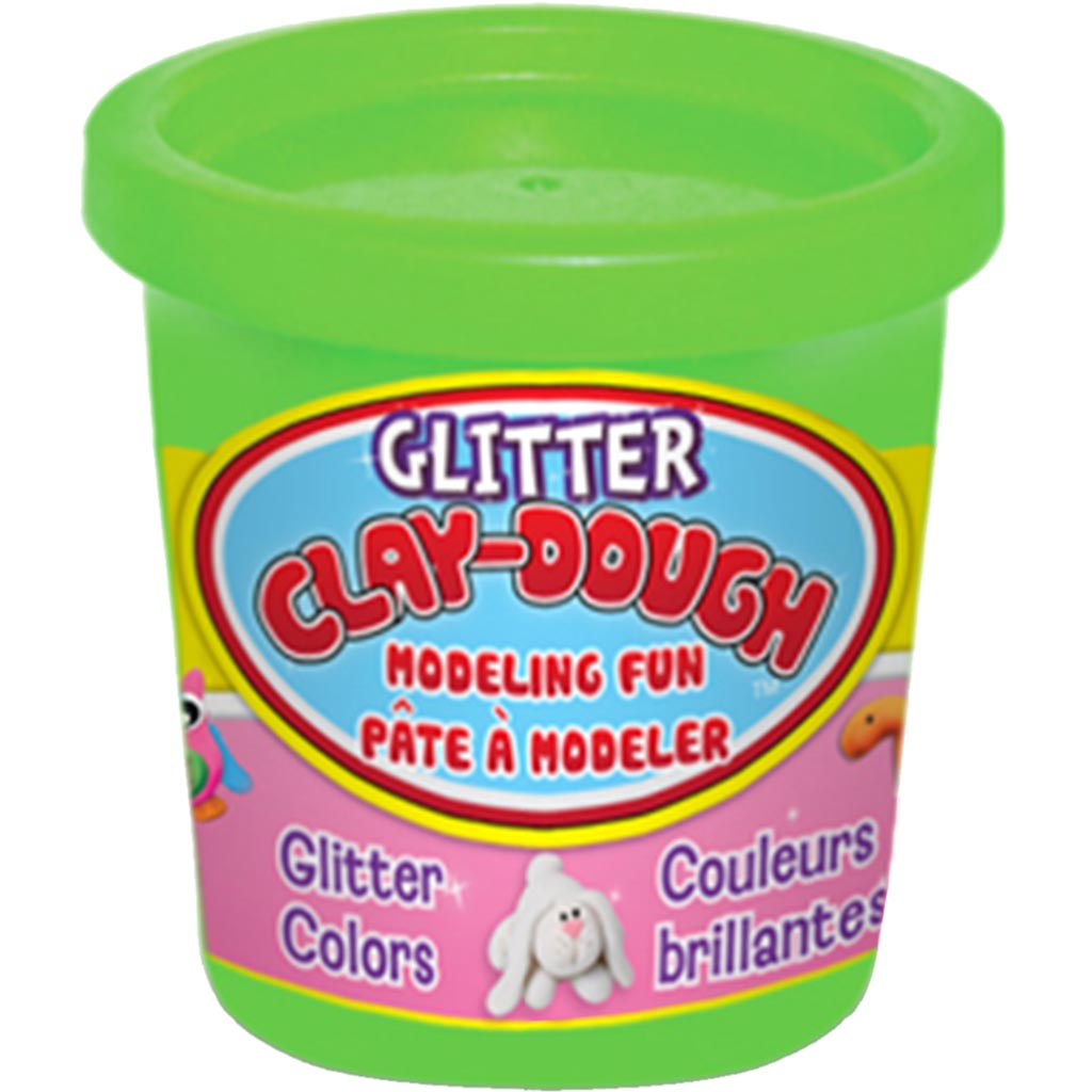 CLAY DOUGH GLITTER  GREEN 