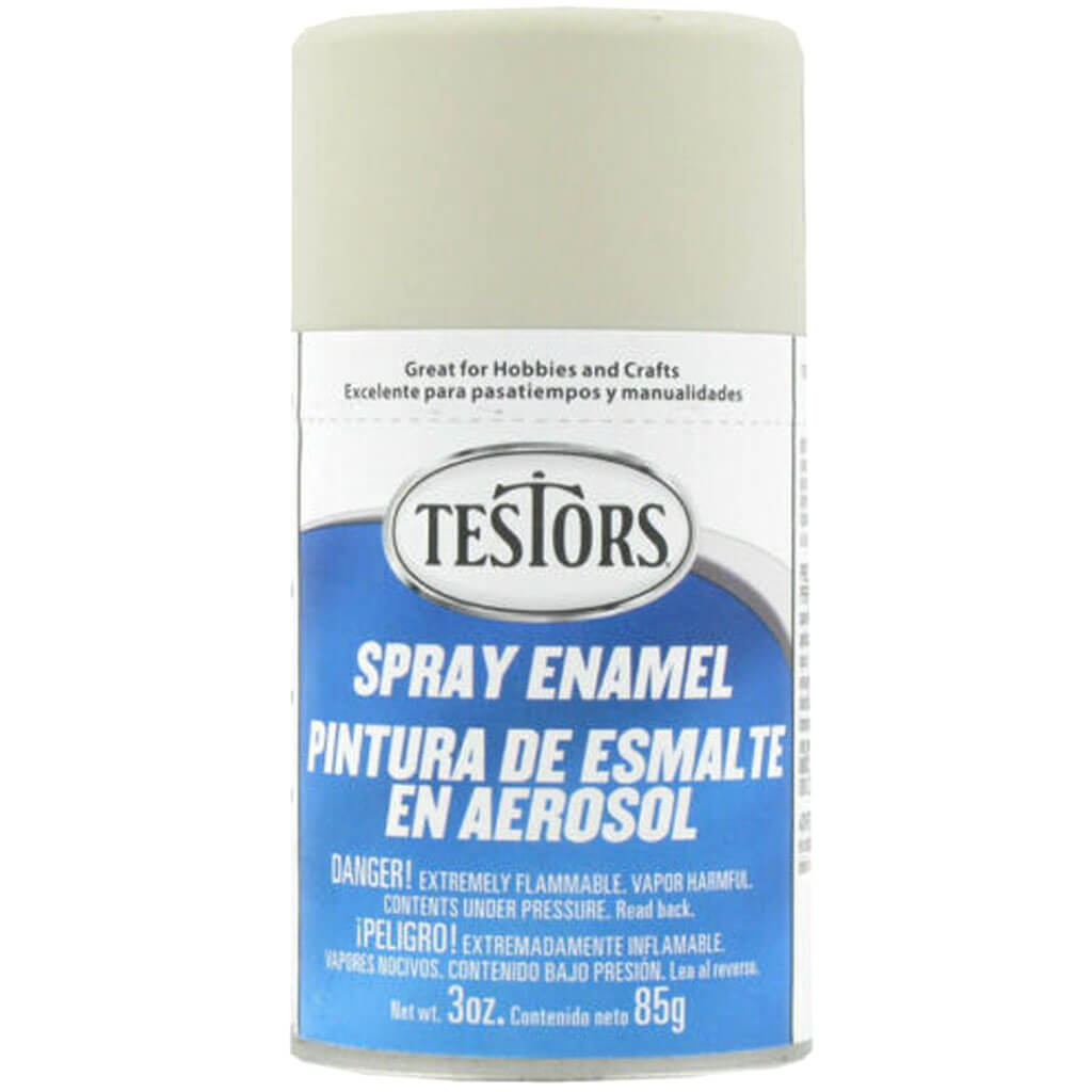 Testors Enamel Spray Paint 3oz Flat Aircraft Gray