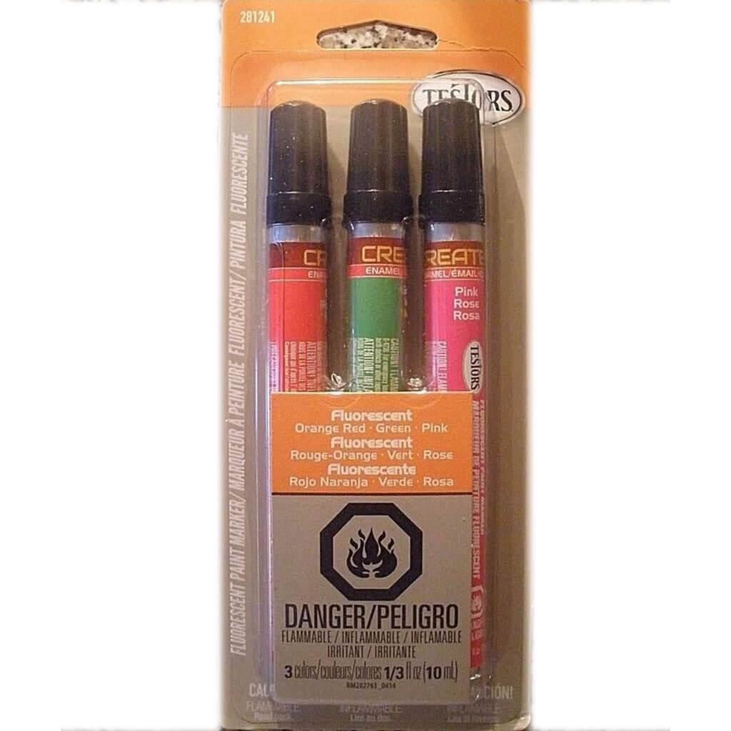 Testors Enamel Markers Set Fluorescent
