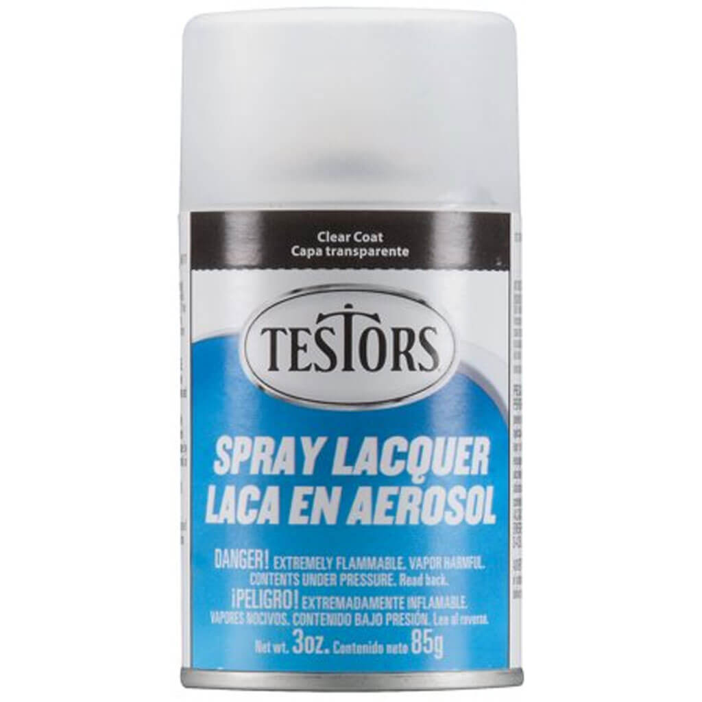 Testors Spray Lacquer Clear Matte 3oz