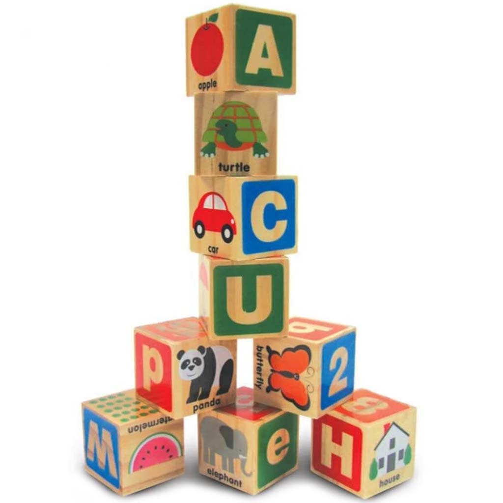 Abc/123 Wooden Blocks 