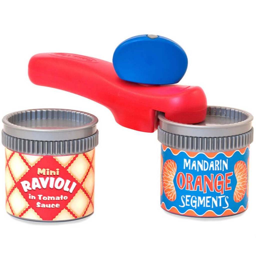 LET'S PLAY HOUSE! CAN OPENER &amp; CANS 
