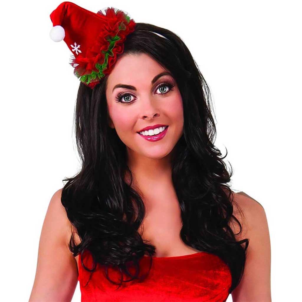 Adult Santa Ruffles Headband