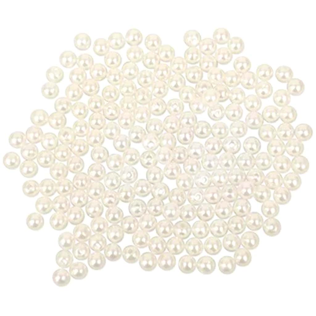 PEARL BEADS ACRYLIC SLEEK IVORY VALUE-PACK 