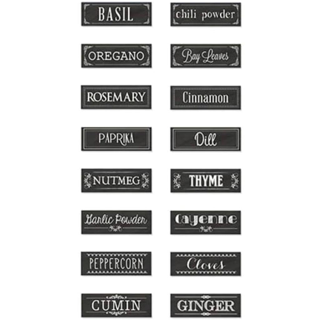 CRAFT DECOR:CHALKBOARD STORAGE LABEL STICKER 4"X14.25 