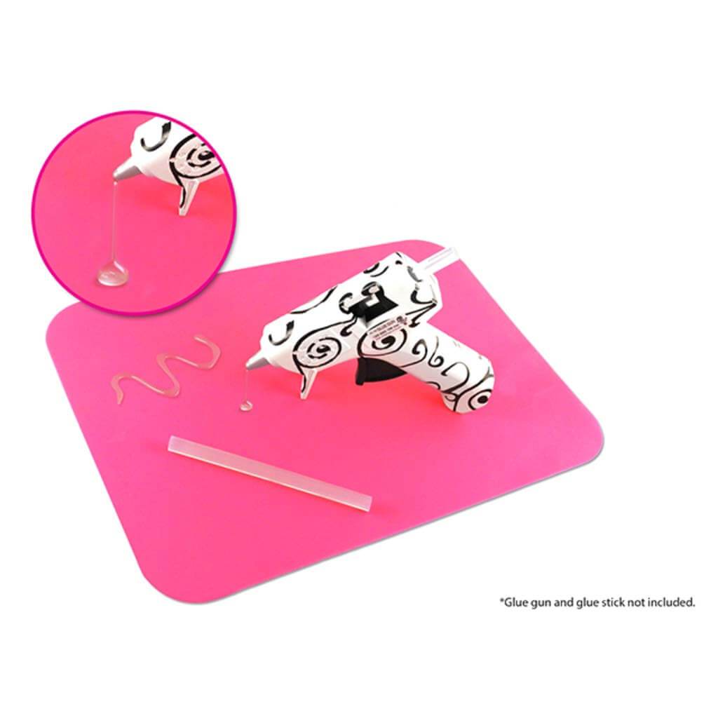 CRAFTER'S TOOLKIT:7 5/8X10 5/8 GLUE GUN WORK PAD- 100% SILIC 
