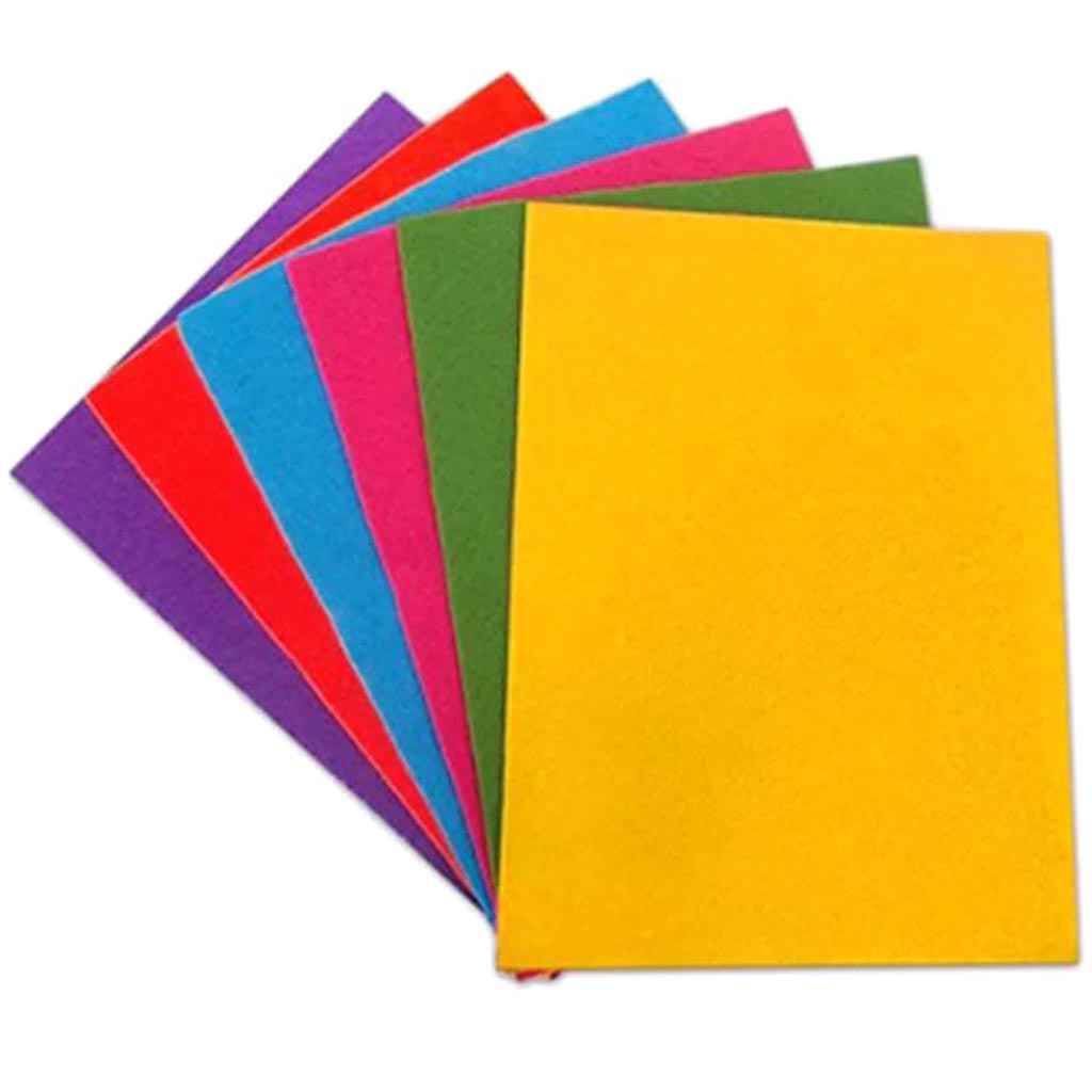 FELT SHEETS MULTI-PACK 160GSM 10CMX15CM 