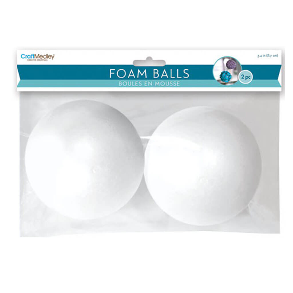 Polyfoam Ball: 3 1/2in 2/pk