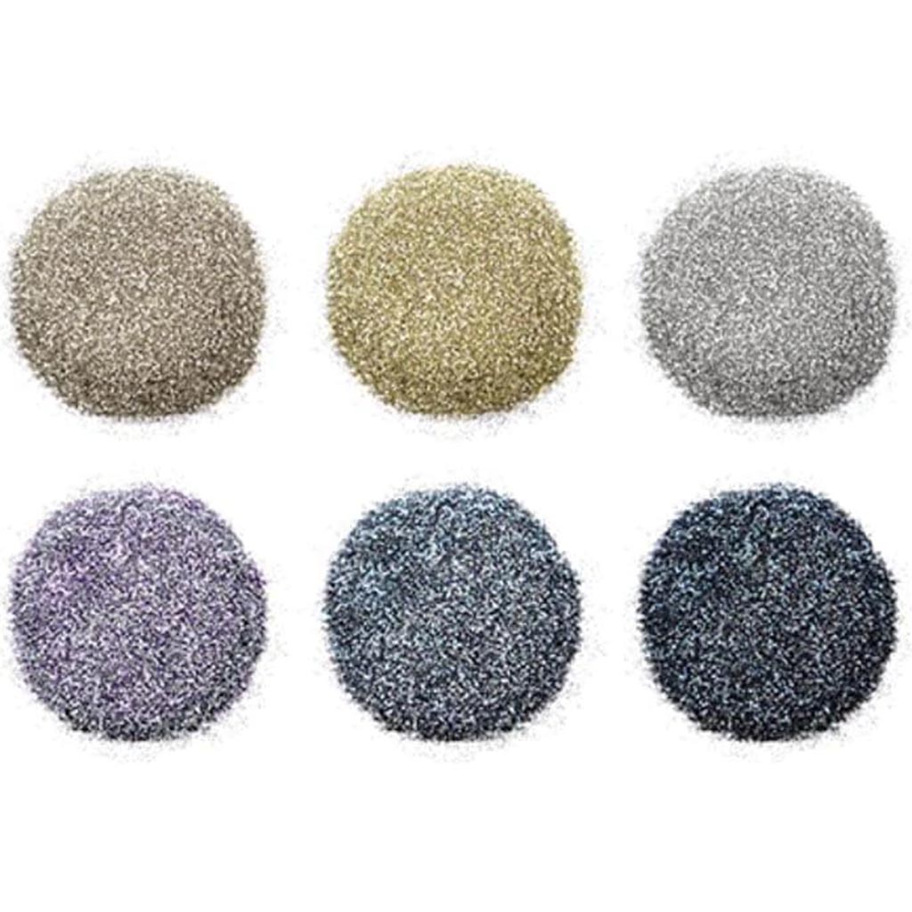 SCRAPBOOK EMB SUPERFINE GLITTER ASST POUCH 12G 