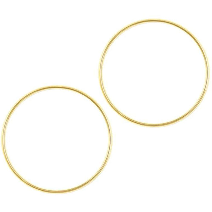 BRASS RINGS ROUND X2 4" 