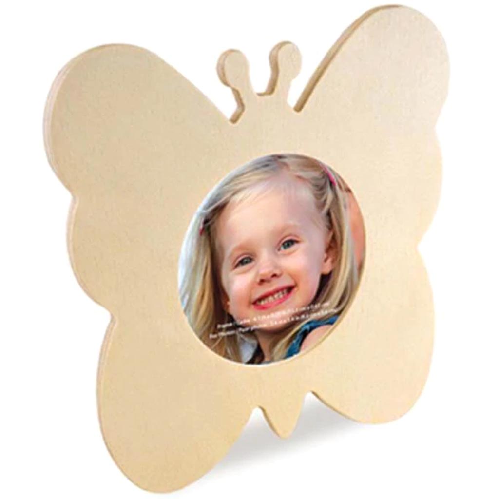 WOOD CRAFT DIY PHOTO FRAME W/DOWEL 6 1/4" 