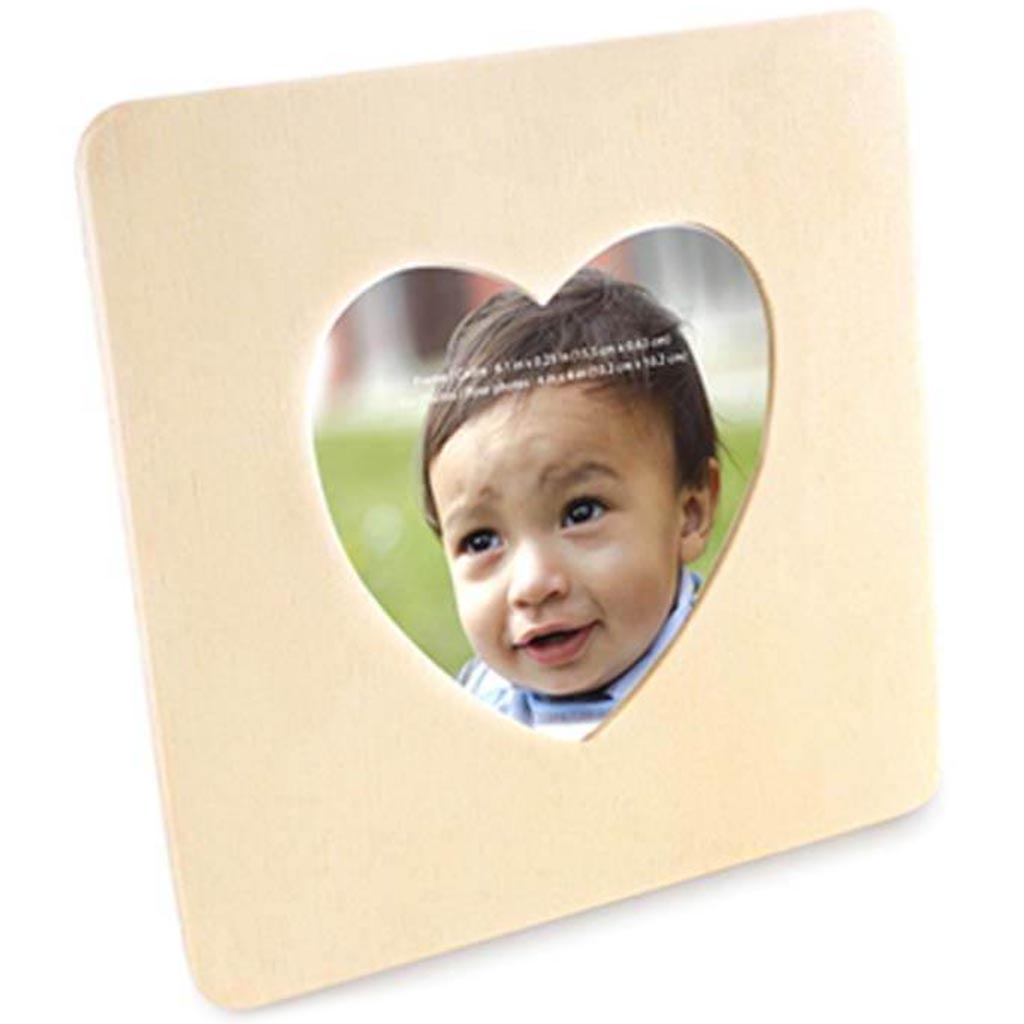 Wood Craft Diy Photo Frame W/Dowel 6 1/4in 