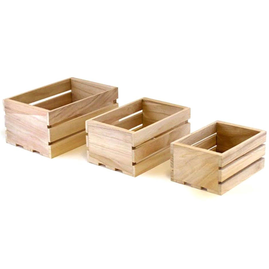 WOOD CRAFT: CRATE CADDY 3/SET 