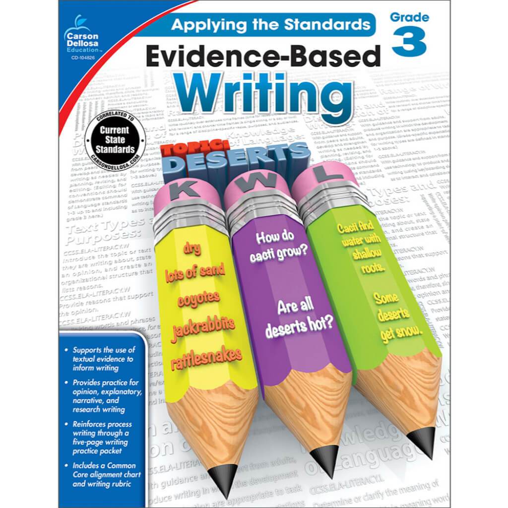 Evidence-Based Writing Workbook Grade 3 