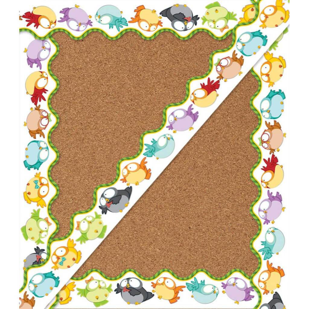 Owl Pals Scalloped Borders 